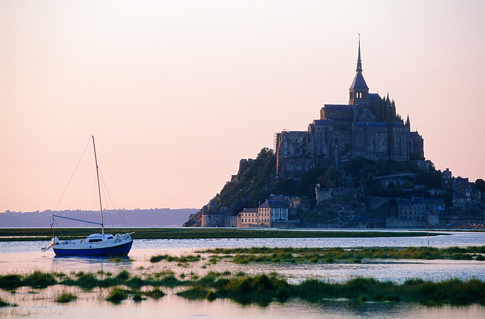 France, Normandy, Manche (50), Mont Saintmichel, Overview On The Mont St Michel