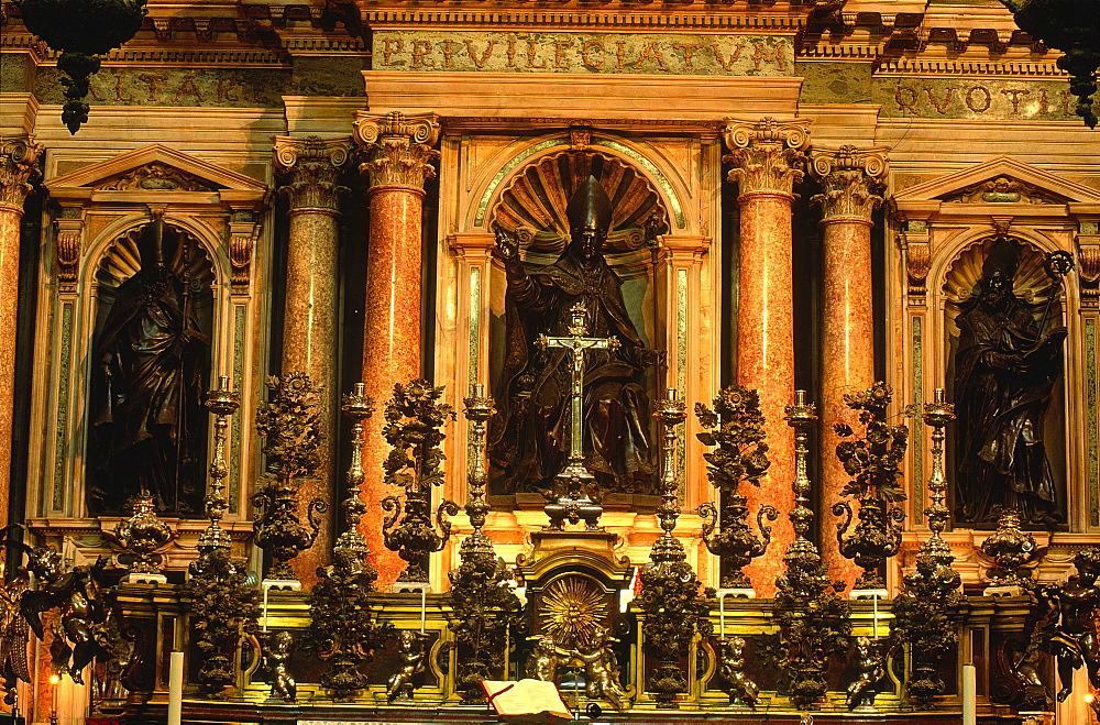 Italy, Naples, San Gennaro Cathedral, Baroque Altar