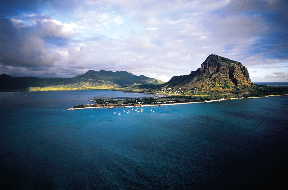 Mauritius, Morne Brabant & Coastline, Aerial