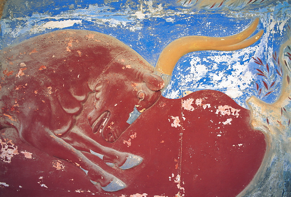 Creta, Knossos, Museum, Bull, Greece