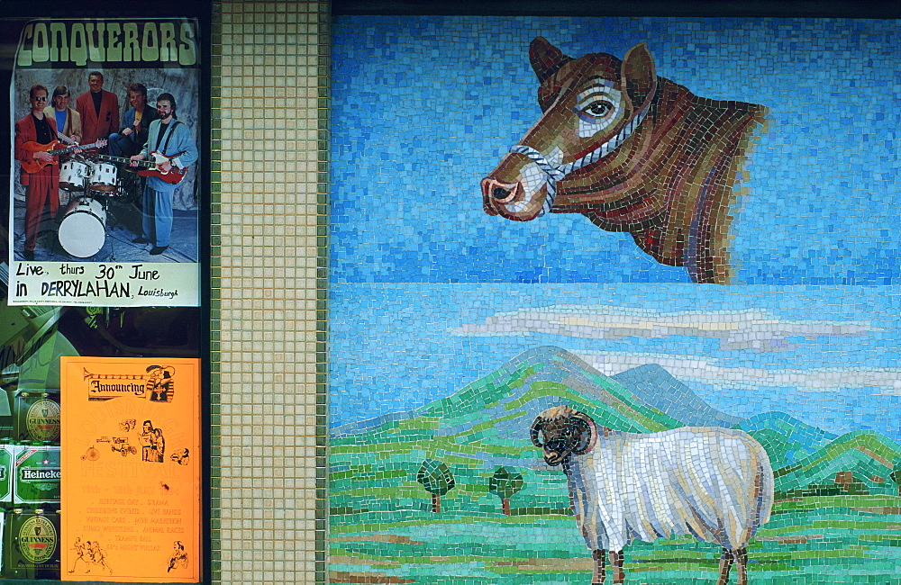 Ireland, Galway, Butcher Sign