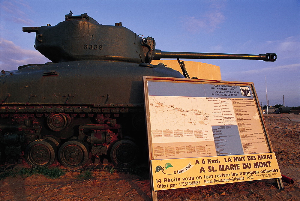 Utah Beach, World War Us Tank, Normandy, France