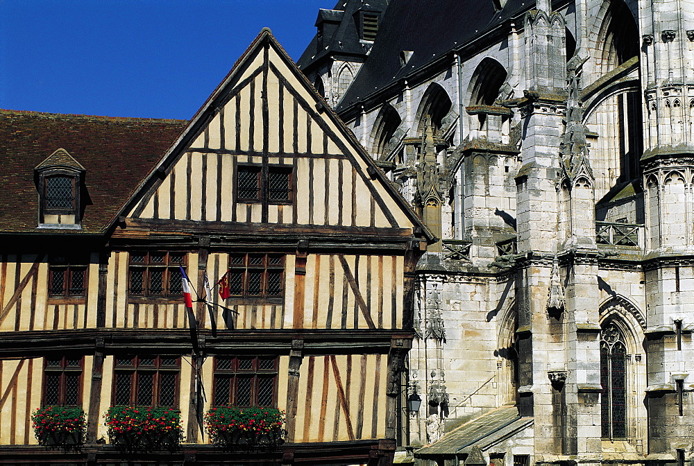 Vernon, Wooden Houses, Normandy, France