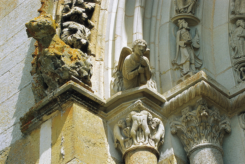 Vezelay, Abbey Gate, Detail, Burgundy, France