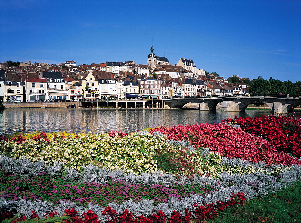 Joigny, River Yonne Bank, Burgundy, France