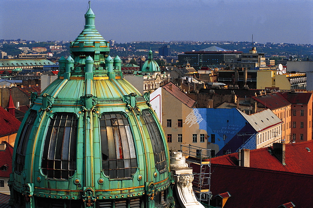 Overview On City And Dome, Prague, Czech Republic