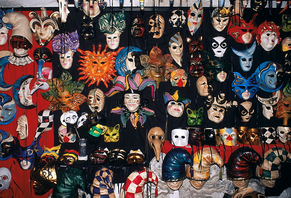 Carnival Masks, Piazza San Marco, Venice, Italy