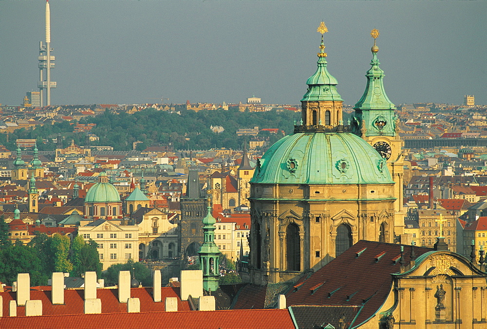 Overhead View On The City, Prague, Czech Republic