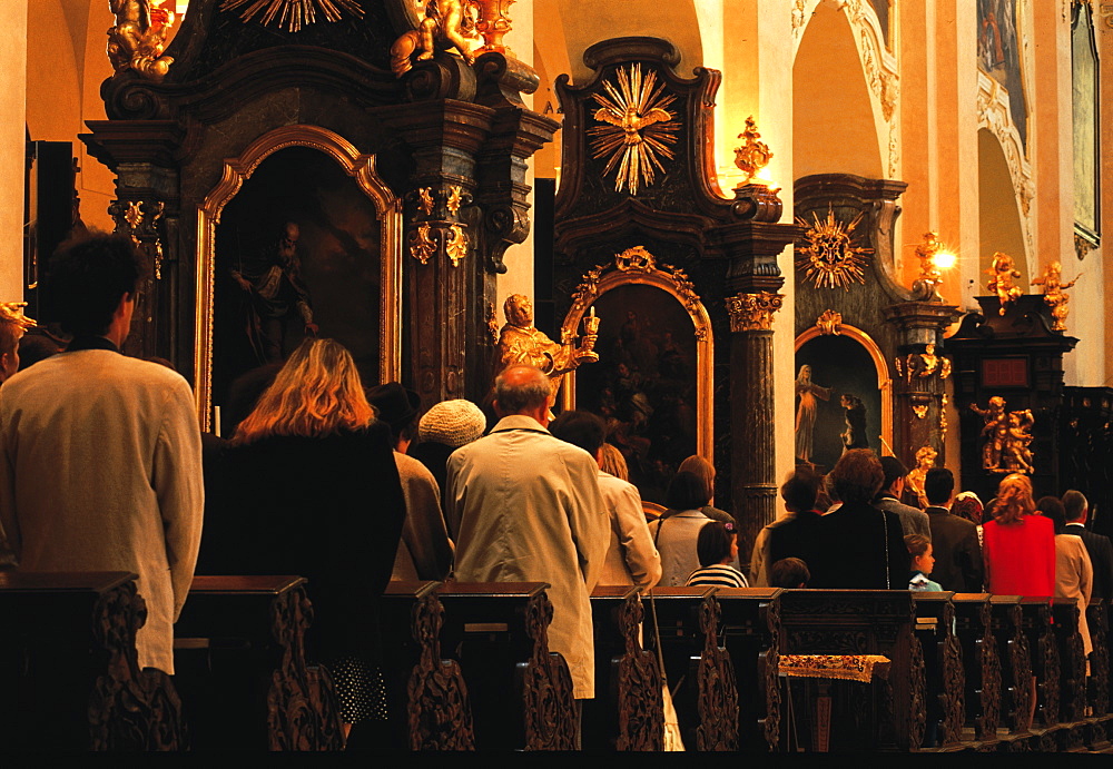 St Nicholas Mass, Mala Strana, Prague, Czech Republic