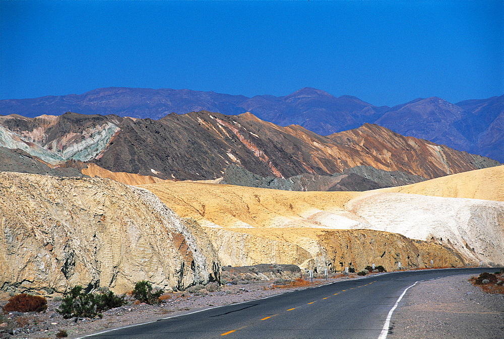 Road In The Desert, Death Valley, California, Usa