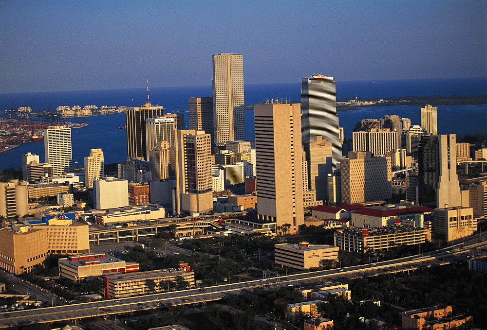 Aerial View Of Downtown Miami, Florida, Usa