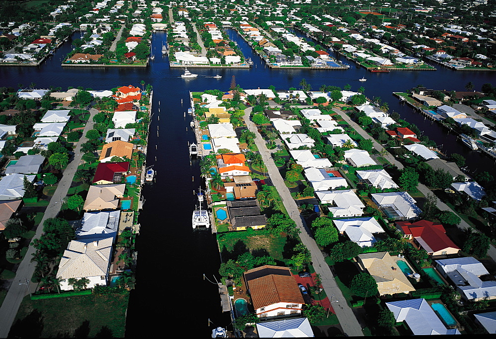 Aerial View Of Las Olas, Fort Lauderdale, Florida, Usa