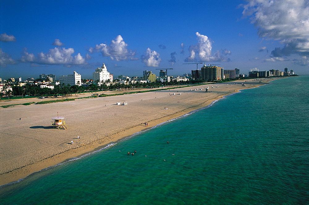 Aerial Of The Beach, Miami Beach, Florida, Usa