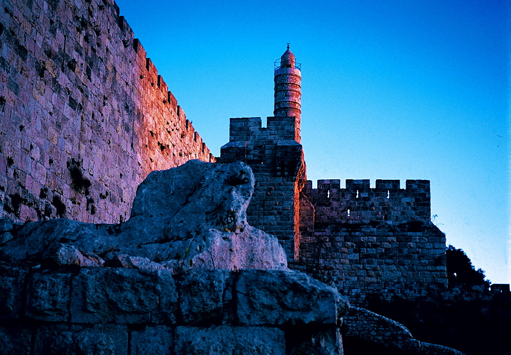 Turkish Ramparts And David Citadel, Jerusalem, Israel