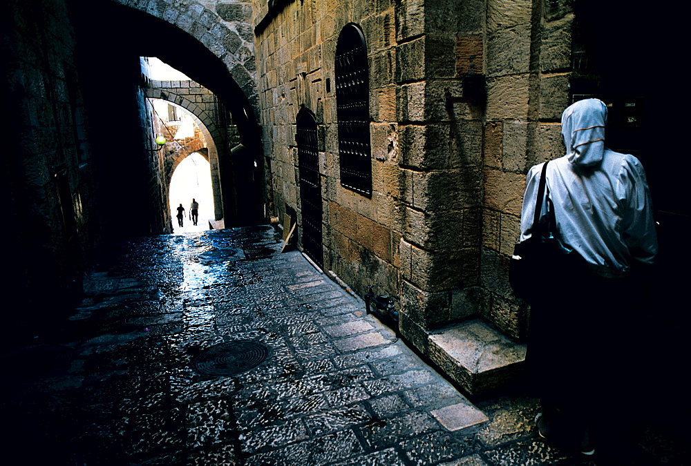 Paved Street In Jewish Quarter, Jerusalem, Israel