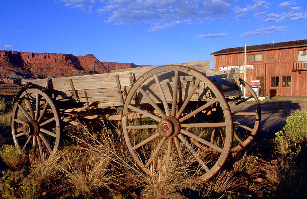 Usa, Utah, Capitol Reef, Antique Cart