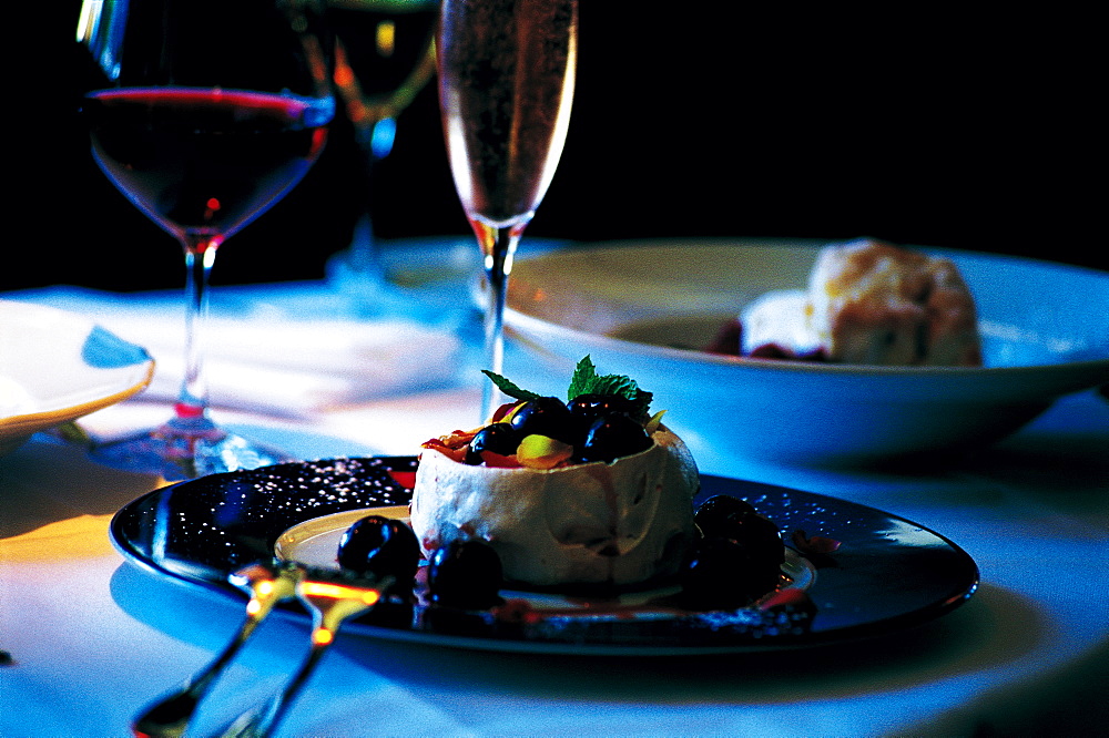 Gastronomy, Plate At Fleur-De-Lys Restaurant, San Francisco, Usa