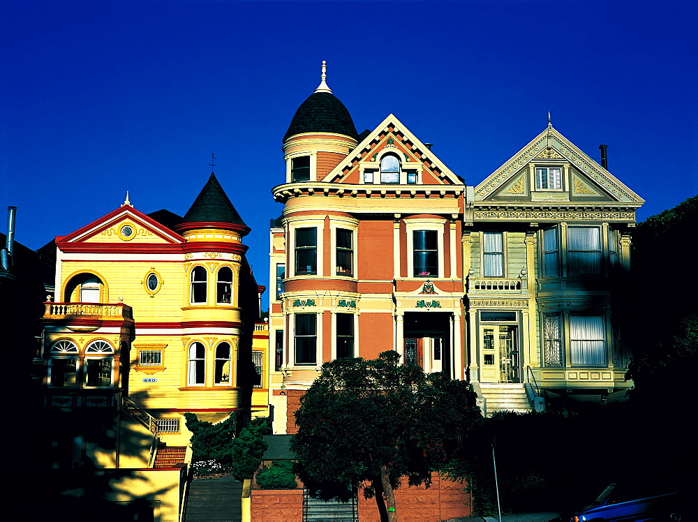 San Francisco, California, Victorian Houses, Usa