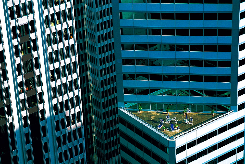 Downtown, View On A Terrace, San Francisco, Usa