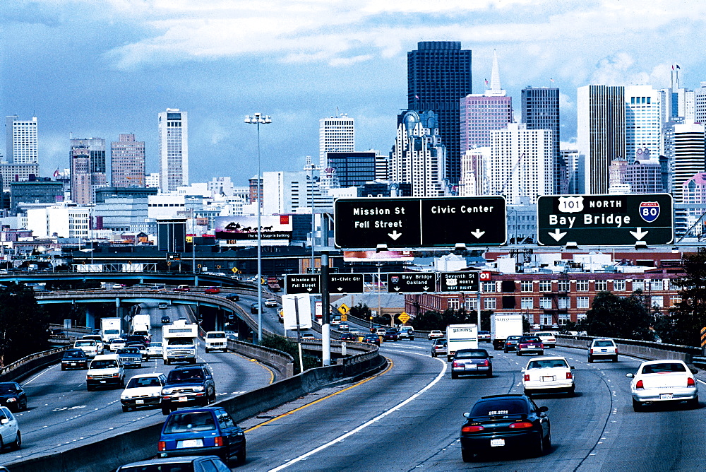 Usa, California San Francisco, Freeway