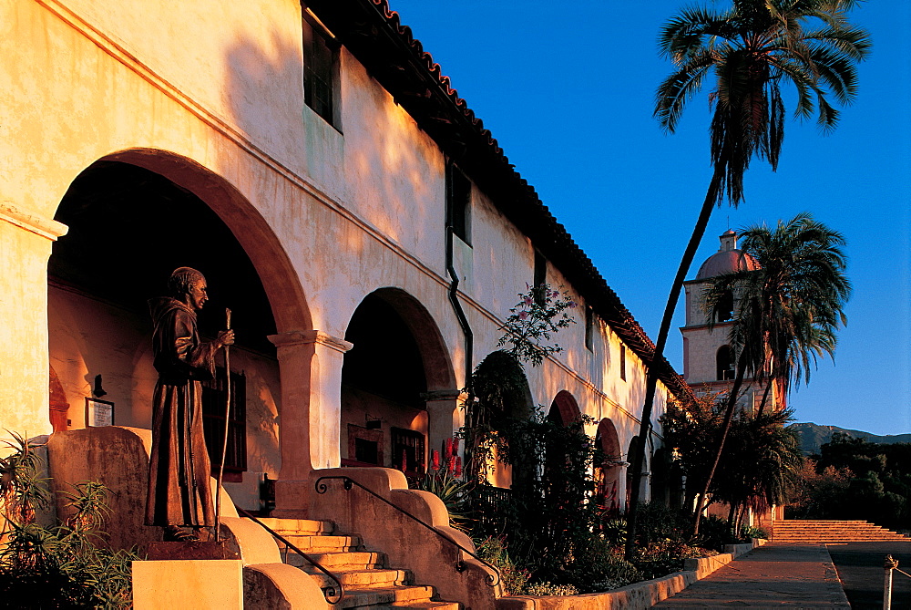 Spanish Mission, Santa Barbara, California, Usa