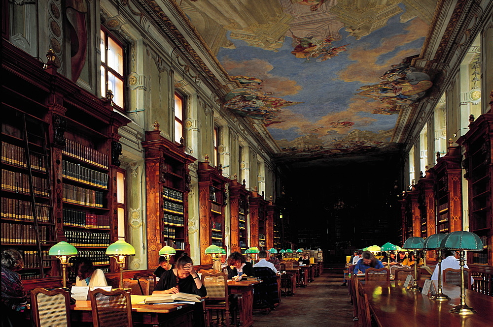 Reading Room, National Library, Vienna, Austria