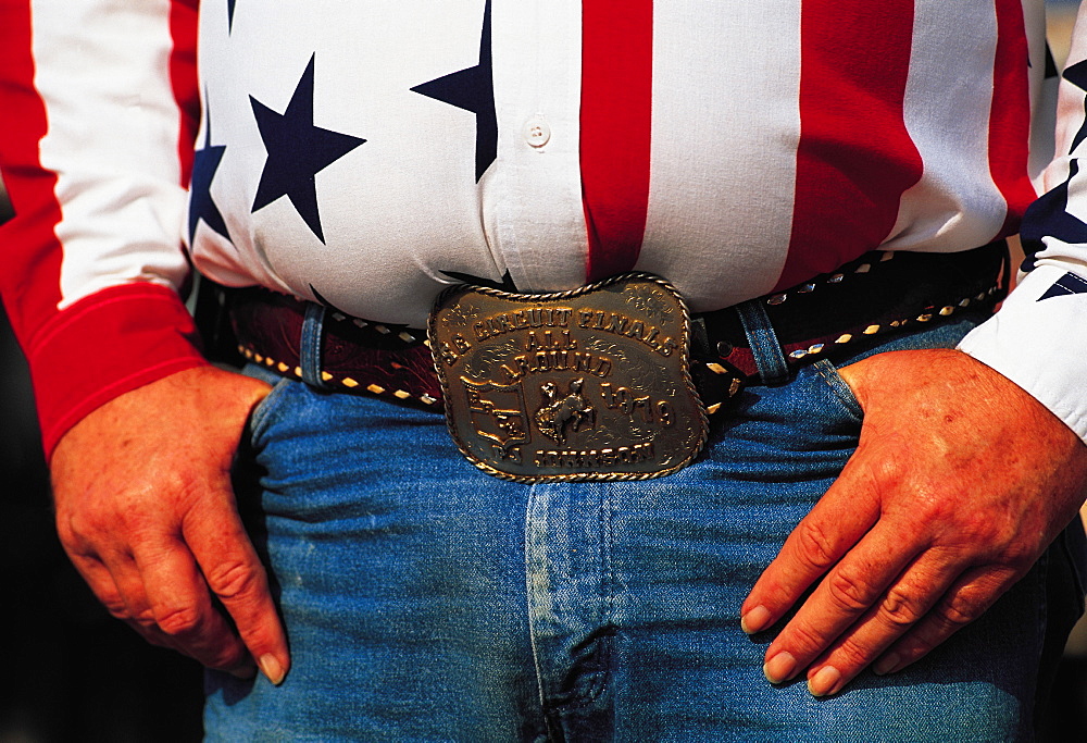 Cow-Boy Belt Buckle, Fort-Worth, Texas, Usa