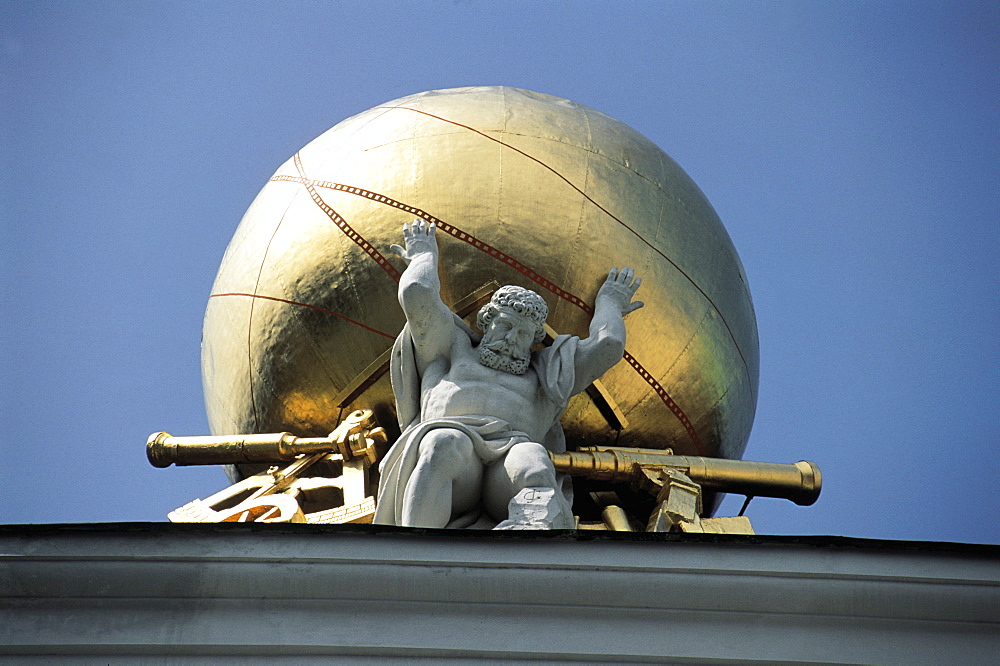 Atlas And Earth, Hofburg Palace Roofs, Vienna, Austria