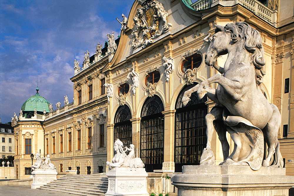 Main Facade, Belvedere Palace, Vienna, Austia