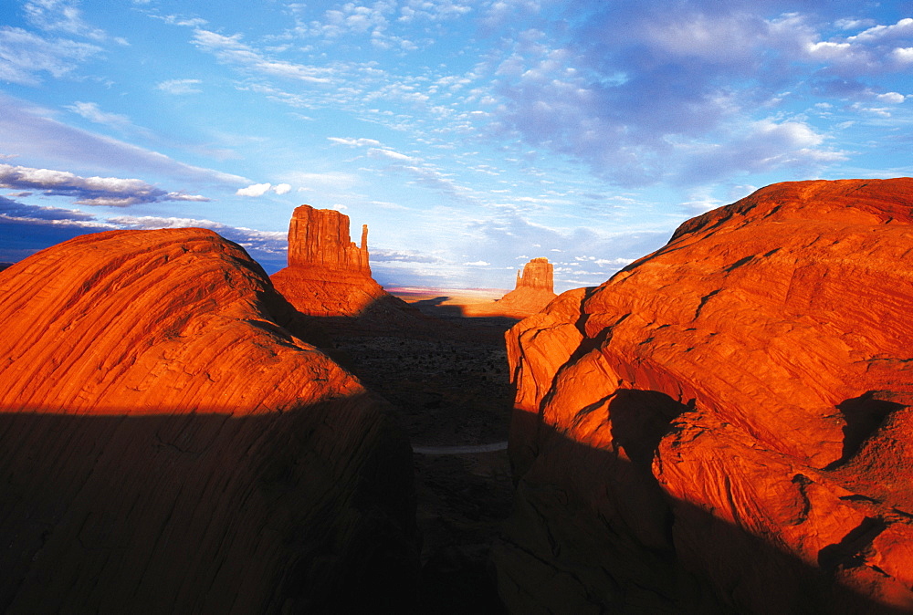 Monument Valley At Dusk, Utah, Usa