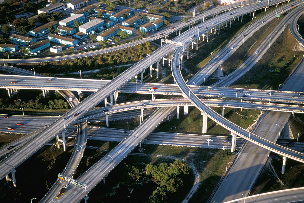 Highway intersections, Miami, Florida, United States of America, North America