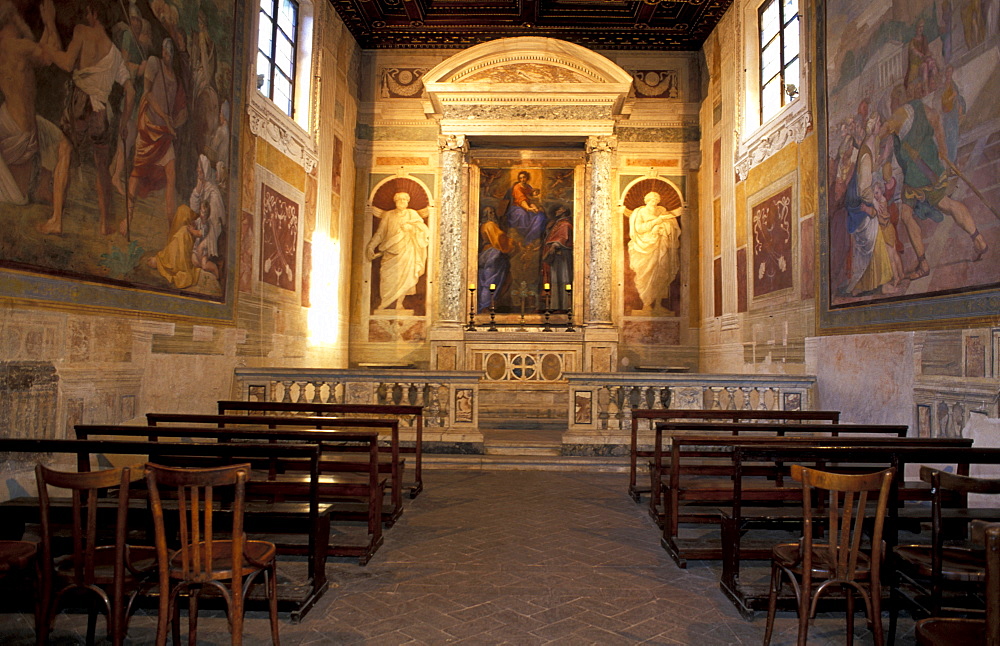 Italy, Rome, Oratory San Gregorio, Interior