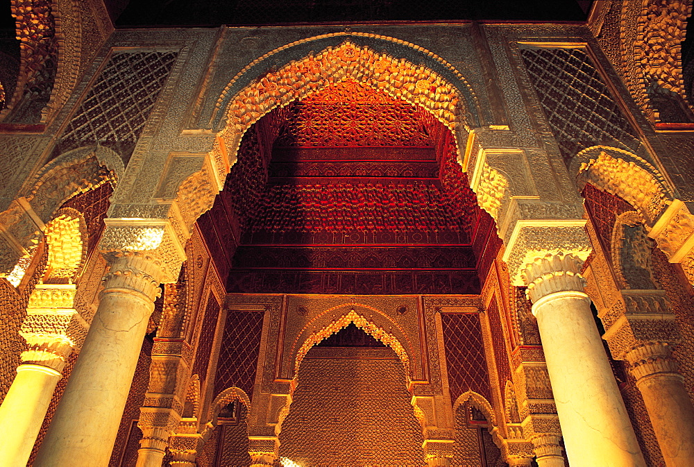 Morocco, Marrakech, The Saadian Graves (One Of Best Islamic Architecture Examples)