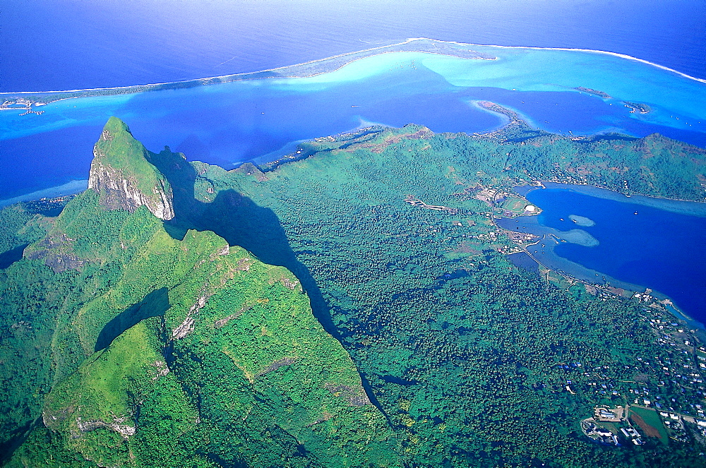 French Polynesia, Gastronomic Cruise On M/S Paul Gauguin, Aerial Of Bora Bora Island 