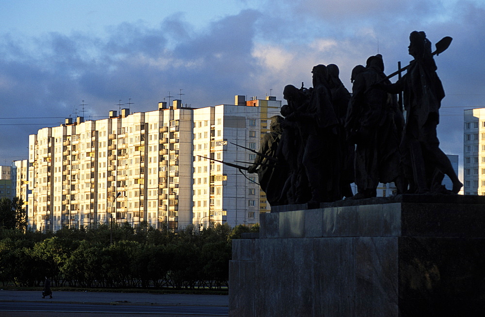 Russia, Saint Petersburg, Victory Square, Monument To The Victory And War Victims 