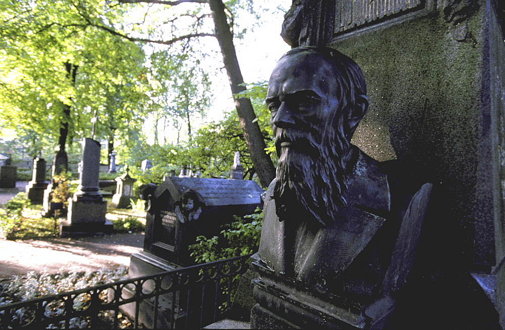 Russia, Saint Petersburg, Newsky Artists Cimetery, Fedor Dostoievsky Grave 