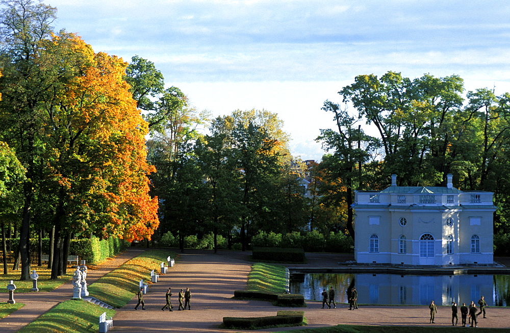 Russia, Saint Petersburg, Tsarskoie Selo (Pushkin)Catherine Ii Castle & Park 