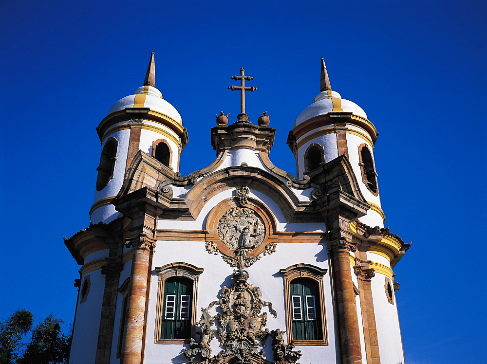 Brazil, Minas Gerais.Ouro Preto Colonial City.Our Lady Of Carmo Colonial Baroque Church