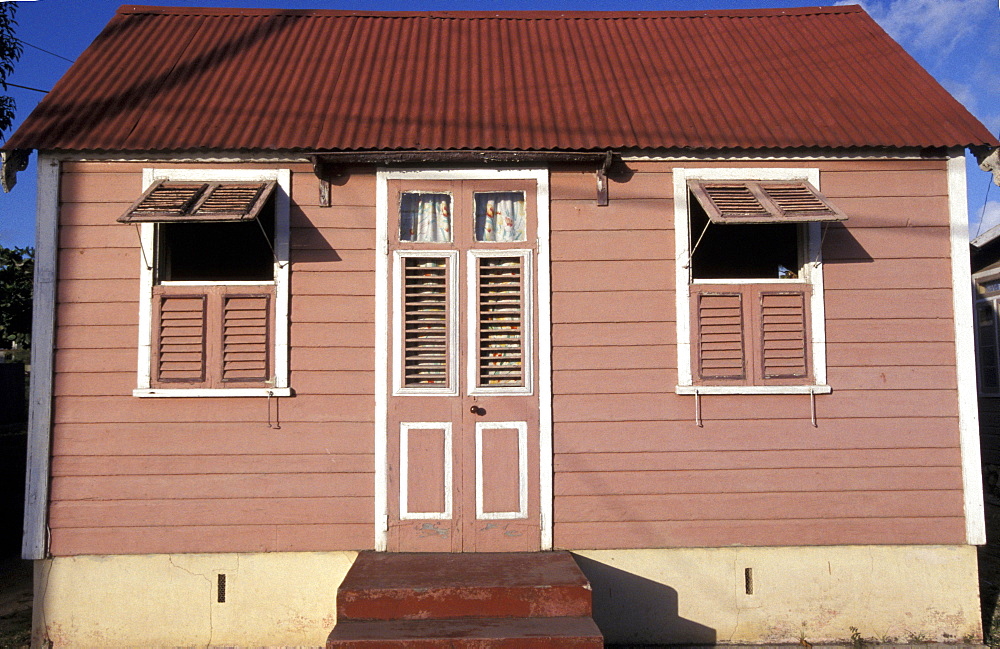 Caribbean, West Indies, Barbados, St Peter Parish, Fishermen Village Of Six Men's Bay, Chattel House