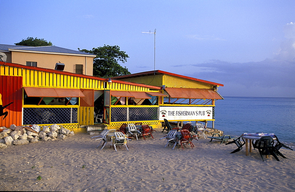 Caribbean, West Indies, Barbados, West Coast, St Peter Parish, Speightstown, Almond Beach, Rum Shop & Local Restaurant