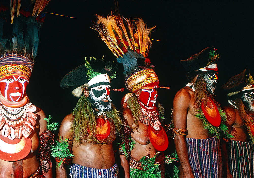 Papua New Guinea, Port Moresby, Traditional Sepik Tribe Sacred Dance