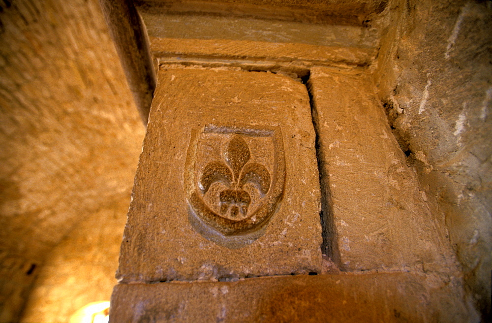 Cyprus, Lemesos (Limassol), Kolossi Fortress Built By The French In Xiii Century, Carved Lis Flower Symbol Of French Royalty