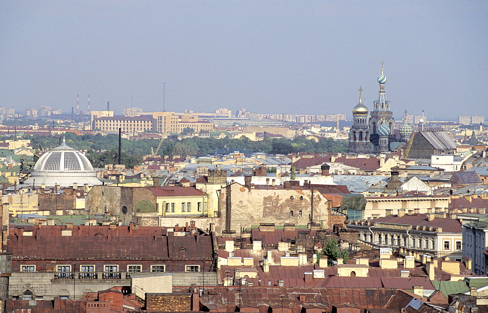 Russia, St-Petersburg, Overview On The City From To P Of Saint Isaac Cathedral