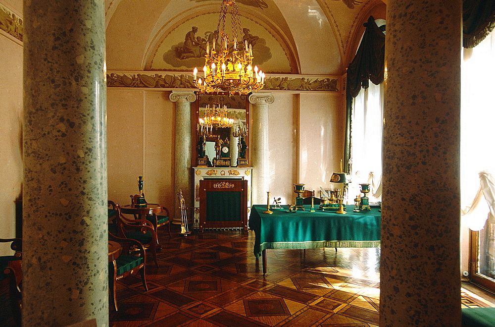 Russia, St-Petersburg, Tsarskoie Selo (Pushkin), Catherine Palace, View Of A Room