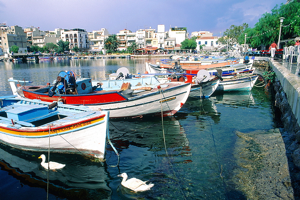 Greece, Crete, Hagios Nikolaos Harbour