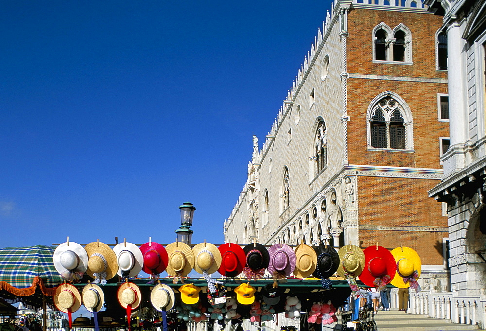 Hats for sale, Venice, Veneto, Italy, Europe