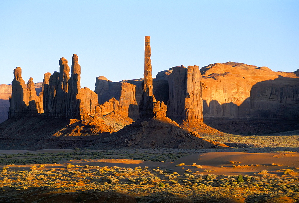 Totem Pole, Monument Valley, Navajo Reservation, Arizona, United States of America, North America