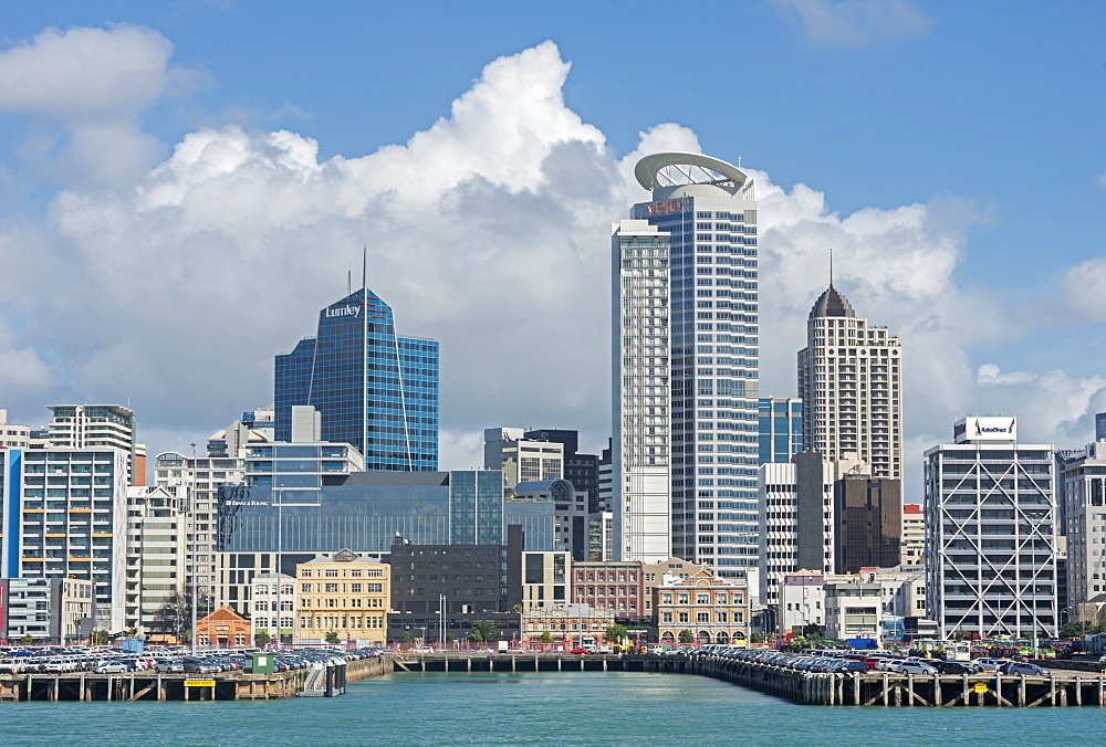 Auckland skyline, Auckland, North Island, New Zealand, Pacific 