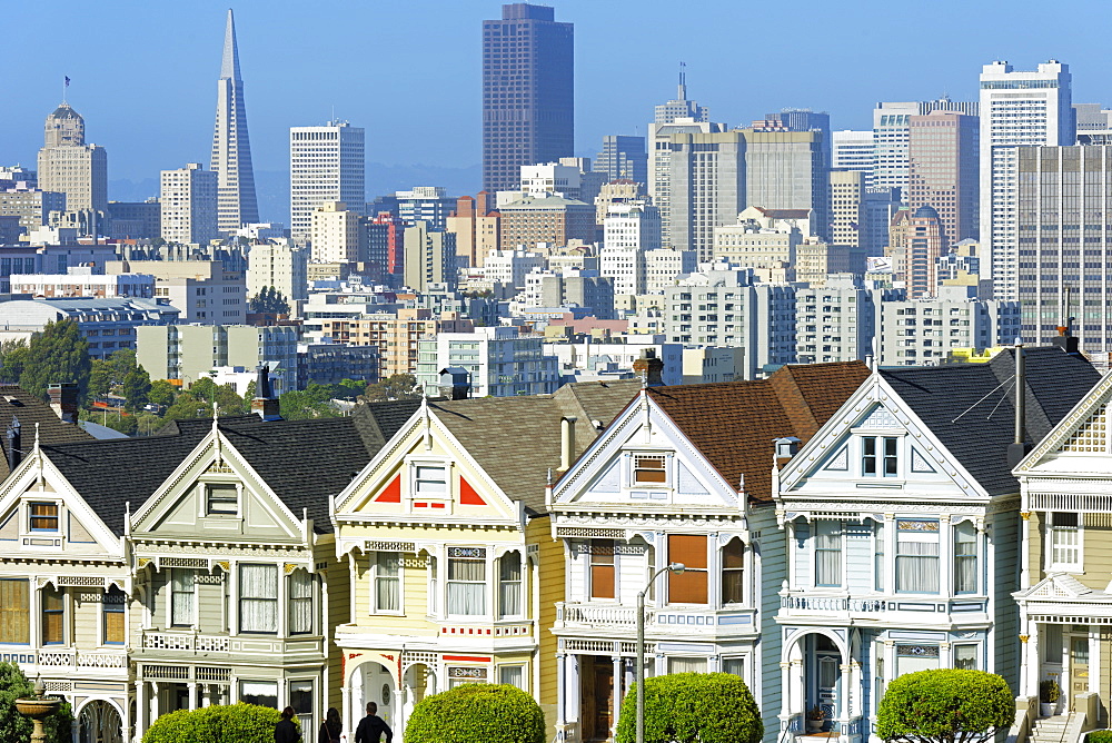 The Painted Ladies, Alamo Square, San Francisco, California, United States of America, North America