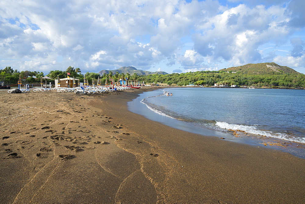 Black Sand beach, Vulcano Island, Aeolian Islands, UNESCO World Heritage Site, north of Sicily, Italy, Mediterranean, Europe